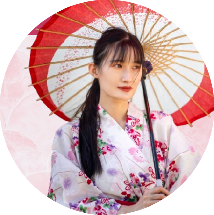 Japanese Woman with Parasol